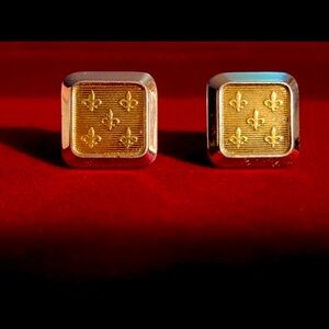Gold and Silver Cufflinks New in box